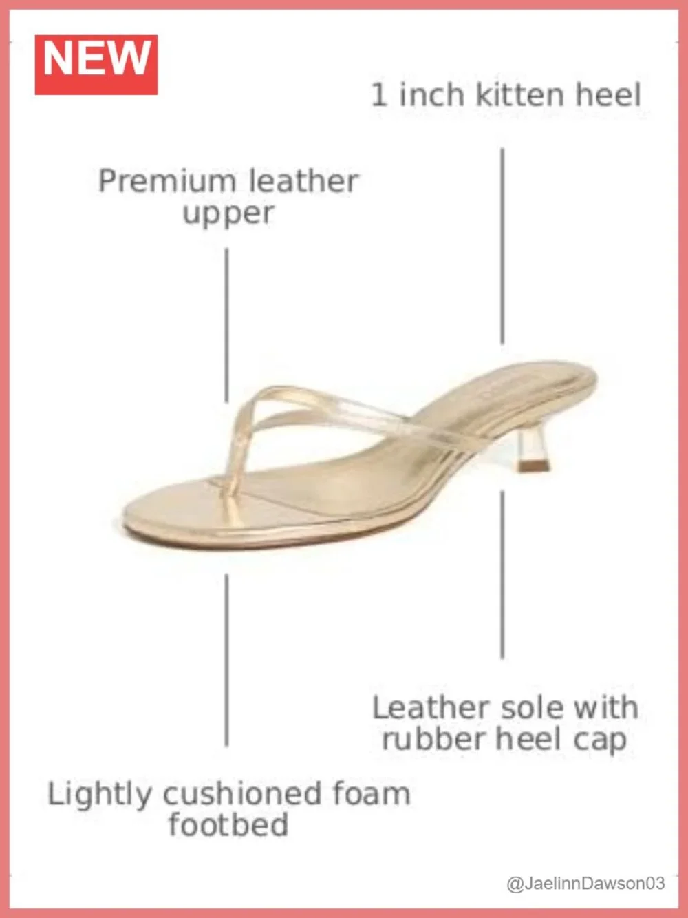 Women's Leather Kitten Heel Sandals Ankle Strap Slip On Dressy